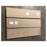 Lot of Rubbermaid White Laminated Wood Shelf 11.8 in. D x 47.8 in. L Customer Returns See Pictures