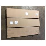 Lot of Rubbermaid White Laminated Wood Shelf 11.8 in. D x 47.8 in. L Customer Returns See Pictures
