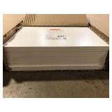 Lot of Rubbermaid White Laminated Wood Shelf 11.8 in. D x 47.8 in. L Customer Returns See Pictures
