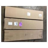 Lot of Rubbermaid White Laminated Wood Shelf 11.8 in. D x 47.8 in. L Customer Returns See Pictures