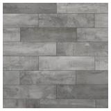14 Boxes of Florida Tile Home Collection Wind River Grey 6 in. x 24 in. Porcelain Floor and Wall Tile (14 sq. ft./case) Customer Returns See Pictures