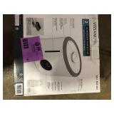 Vissani 2 Gal. Ultrasonic Humidifier 360 Degree Turning Dual Nozzle Cool & Warm Mist for Large Room (600 sq. ft.) in Grey/White  Customer Returns See Pictures