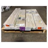 5 Boxes of TrafficMaster Camden Lake Oak 7 mm T x 8 in. W Laminate Wood Flooring (23.9 sqft/case)   Customer Returns See Pictures