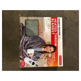 HANDY HEATER 50 in. x 60 in. Heated Blanket in Gray    Customer Returns See Pictures