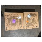 Lot of Bootz Industries Laurel Round Drop-In Bathroom Sink in White Customer Returns See Pictures