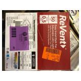 ReVent 50 CFM Ceiling/Wall Mount Easy Roomside Installation Bathroom/Bath Exhaust Fan with Adjustable LED Lighting   Customer Returns See Pictures