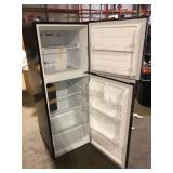 Vissani 10.1 cu. ft. Top Freezer Refrigerator in Black Slight Damage  Customer Returns See Pictures