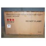 Esker Recycled Resin Wood Adirondack Chair -Brown