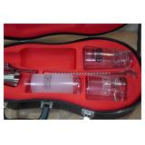 Violin Shaped Portable Bar 33x12x4"