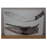 Novelty Metal Sign -Collectable Knife