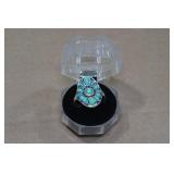 Turquoise Silver Tone Ring