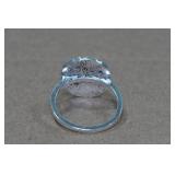Turquoise Silver Tone Ring