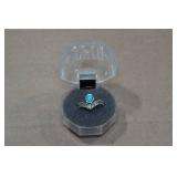Turquoise Silver Tone Ring
