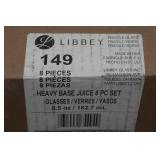Libbey 8 Piece Heavy Base Juice Glass Set - 5.5 Oz
