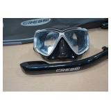 Cressi Adult Rondine Palau Fin Snorkel Set -Fin Size L/XL