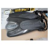 Cressi Adult Rondine Palau Fin Snorkel Set -Fin Size M/L