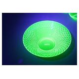 Assorted Green Depression Glass Pieces - Some Uranium