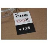 *3* Clic Magnetic Reading Glasses +1.25