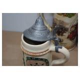 Assorted Collectables - Figures, Steins, Dishes