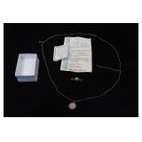 Silver Mercury Dime Coin Pendant Necklace