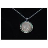 Indian Head One Cent Coin Pendant Neckalce