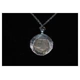 Indian Head One Cent Coin Pendant Neckalce