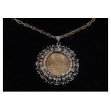 *2* Coin Pendant Necklaces