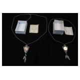 *2* Coin Arrow Head Pendant Necklaces