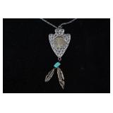 *2* Coin Arrow Head Pendant Necklaces
