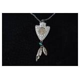 *2* Coin Arrow Head Pendant Necklaces