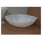 Vintage Anchor Hocking Grape Design Milk Glass Set