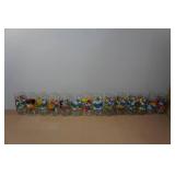 *14* Vintage Smurfs Collectors Glasses