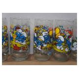 *14* Vintage Smurfs Collectors Glasses