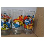 *14* Vintage Smurfs Collectors Glasses