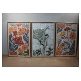 Set of 3 Framed Canvas Wall Art