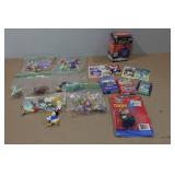 Disney Figures and Sports Cards - Darkwing, Duck Tales, Chip/Dale, Goof Troop