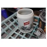 Glass Collectables - Fire King Lidded Bowl, Lefton Piggy Bank