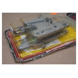 Assorted Tools -Multi-Purpose Cutter Tool, Pillow, EFCO Sharpener, Hex Drive Sockets, Makita Saw