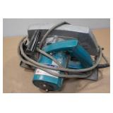 Assorted Tools -Multi-Purpose Cutter Tool, Pillow, EFCO Sharpener, Hex Drive Sockets, Makita Saw