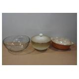 Assorted Glassware - Fire King, Golden Wheat Set