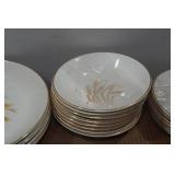 Assorted Glassware - Fire King, Golden Wheat Set