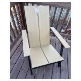 Esker Recycled Resin Wood Adirondack Chair -Brown