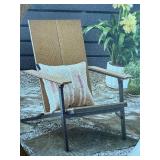 Esker Recycled Resin Wood Adirondack Chair -Brown