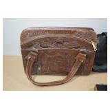 Large Assortment - Hub Caps, Tools, Leather Purse, Vintage Spring Horse