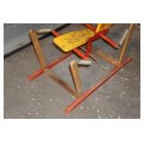 Large Assortment - Hub Caps, Tools, Leather Purse, Vintage Spring Horse