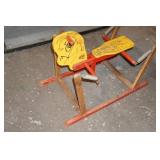 Large Assortment - Hub Caps, Tools, Leather Purse, Vintage Spring Horse