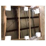 Glacier Bay 36.4 in. W x 30.2 in. H Rectangular Medicine Cabinet with Mirror in White with Adjustable Shelves  Customer Returns See Pictures