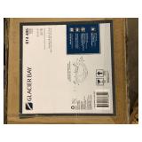 Glacier Bay Aragon 19 in. Drop-In Round Fireclay Bathroom Sink in Bone   Customer Returns See Pictures