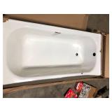 Bootz Industries Maui 60 in. x 30 in. Soaking Bathtub with Right Drain in White Damaged Customer Returns See Pictures