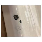 Bootz Industries Maui 60 in. x 30 in. Soaking Bathtub with Right Drain in White Damaged Customer Returns See Pictures